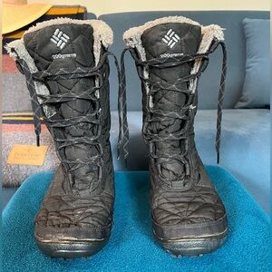 Columbia Minx Mid ll Omni Heat Waterproof Black Winter Boots
